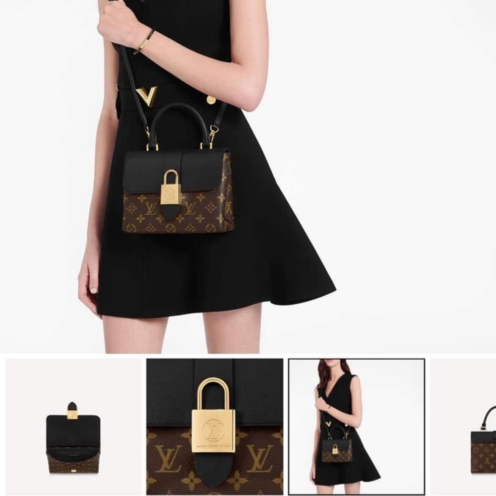 Louis Vuitton Locky BB Monogram Brown and Black Mini Bag - Picture 5 of 6